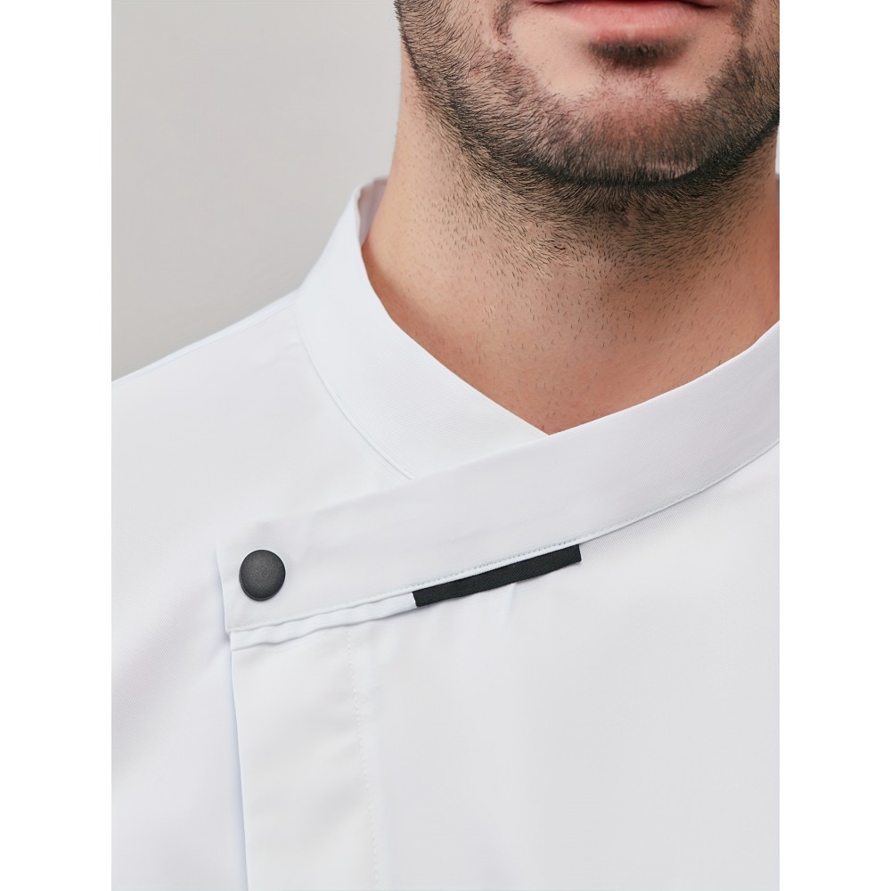 Chef Code Men's Short Sleeve Uniform Classic Chef Coat Cook Shirts